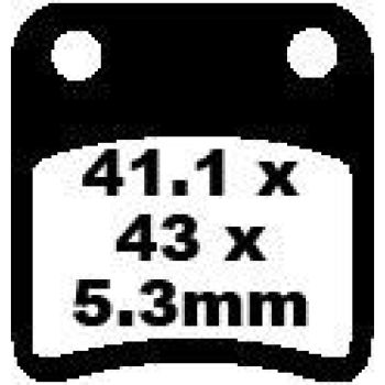 BRAKE PAD SFA ORG SCOOTER