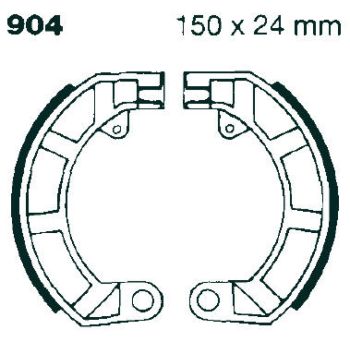 BRAKE SHOE EBC - PE V904