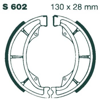 BRAKE SHOE GROOVED