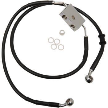 FRT BRAKE LINE XL BK +4