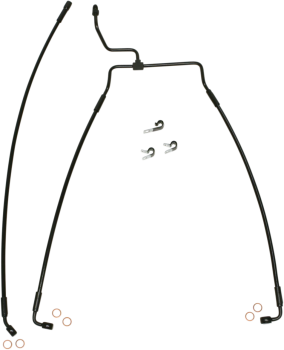 LINE BRAKE FRONT XR BLK