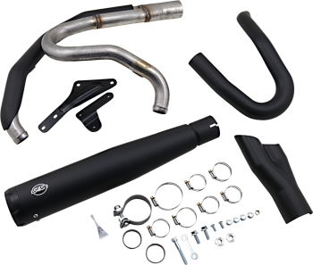 EXHAUST BLK 2-1RC M8 ST