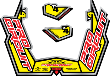 EXHAUST STICKER KIT T4-GP