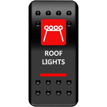 SWITCH ROCKER ROOF LT-RED