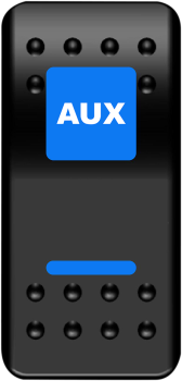 SWITCH ROCKER AUX PWR BU