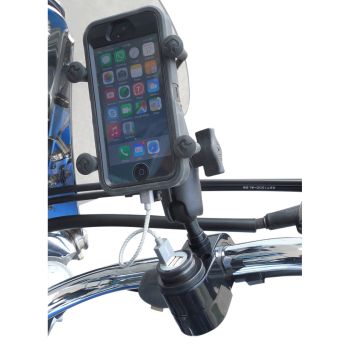 CHARGER DUAL-USB 1 BM BLK