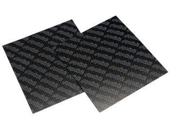 carbon fiber reed sheets Polini 0,33mm 110x100mm - universal (light blue)