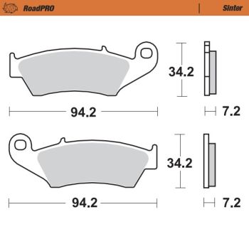 Moto-Master Brake pad RoadPRO Sinter front