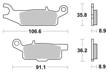 Sbs Brakepads Sintered Offroad