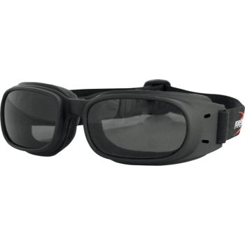 GOGGLE PISTON BLACK W/ SMOKE L