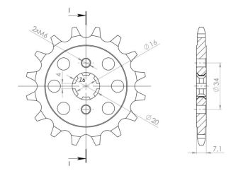 Supersprox Front sprocket 1903.14