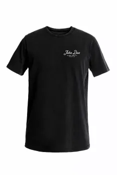 TEE JD LETTERING BLACK SM