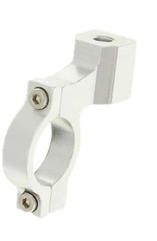 Mirror mounting clamp, Silver, Ø 22mm handlebar, M8 mirror