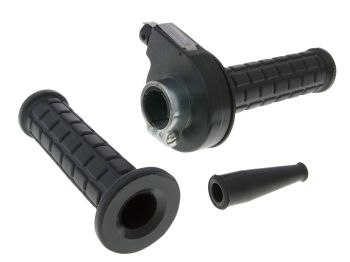 throttle tube with rubber grip right and left, black type I