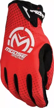 GLOVE SX1 RED LG
