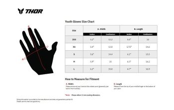 GLOVES YTH RIDEMODE STATIC RED
