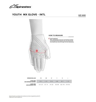 GLOVES YTH FULL BORE V2 BLUE/B