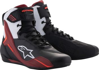SHOES FASTER-4 BK/WH/DK RD 12.