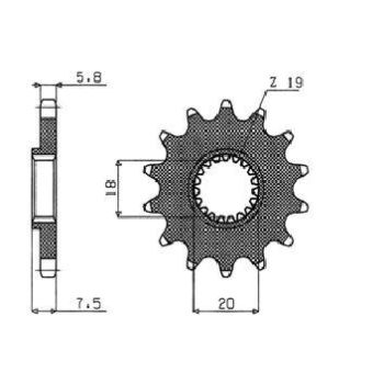 DRIVE SPROCKET 520 12T