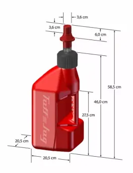 TUFFJUG VS RIPPERCAP 10L RED