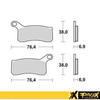 ProX Frontbrake Pad KTM450/505/525SX-XC ATV 08-12