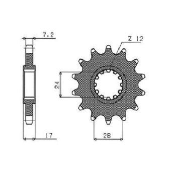 DRIVE SPROCKET 525 14T