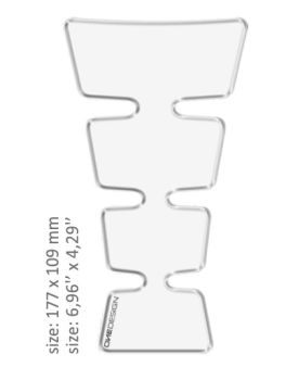 TANK PAD GOLD SHAPE TRANSP