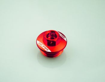 Scar Oil Filler Plug - Suzuki/Yamaha - Red color