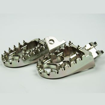 Scar Evolution Footpegs - Honda/Kawasaki Titanium color