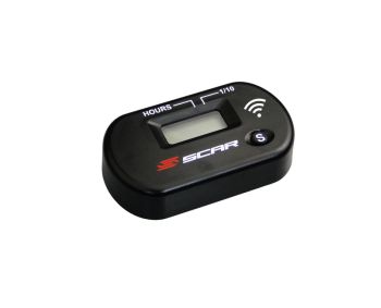 Scar Wireless Hour Meter working by vibrations - Black color