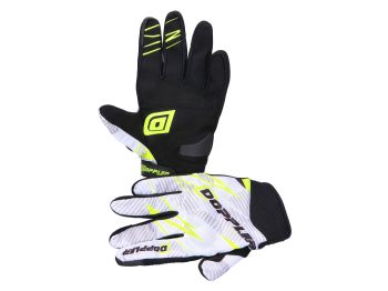 MX gloves Doppler white / neon yellow - size XL (11)