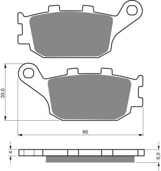 GOLDFREN Brake Pads 021 Ceramic carbon AD