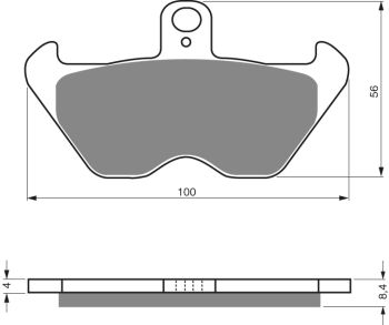GOLDFREN Brake Pads 117 Ceramic carbon AD