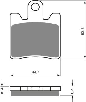 GOLDFREN Brake Pads 326 Ceramic Carbon AD