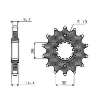 DRIVE SPROCKET 530 17T