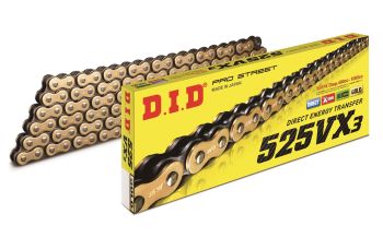 D.I.D 525VX3 G&B Chain+Connecting link rivet type (ZJ)