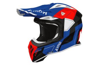 Airoh Helmet Aviator Ace 2 Shield Blue/Red gloss M