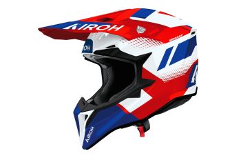 Airoh Helmet Wraaap Vision Red/Blue gloss L