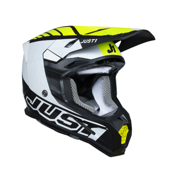 Just1 Helmet J-22 F Dynamo Fluo Yellow/White/Black