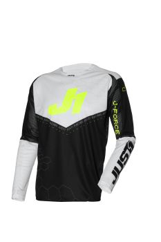 Just1 Jersey J-Force Hexa Black/White/Yellow Fluo