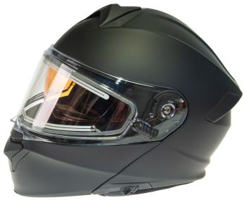 Timeless Flake Modular Snowmobile helmet, mattblack