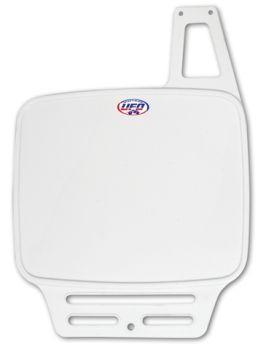 UFO Nummerpl?t veteran MX/Enduro 79-89 vit