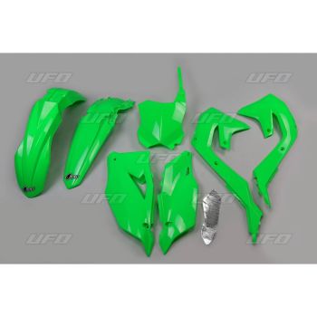 UFO Plastic kit 5-parts Neon-Green KX250F 25-.. KX450F 24-..