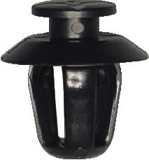 Keretüübel Ø 9,5 MM POM BLACK. 10Tk.