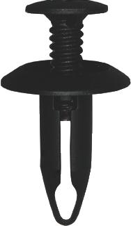 Plasttüübel-kruvi Ø 6,2 MM PA 6 BLACK. 10Tk.