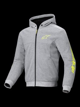 Alpinestars Hoodie Chrome v2 Gray/Yellow Fluo XXL