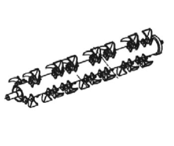 Bronco Rotor for flail mower 77-12490. w/o flails