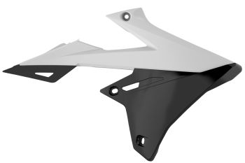 Polisport radiator scoops RMZ450(18-)/RMZ250(19-) white/black (5)