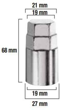 REHVIVÕTME ADAPTER, 21MM / 19MM
