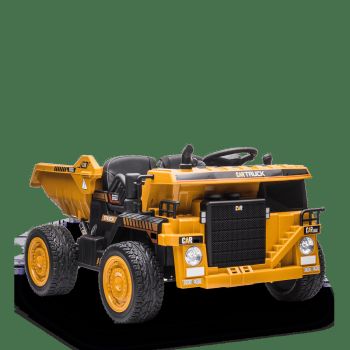 CAMION DE CHANTIER ÉLECTRIQUE ENFANT XL AVEC BENNE 12V ORANGE